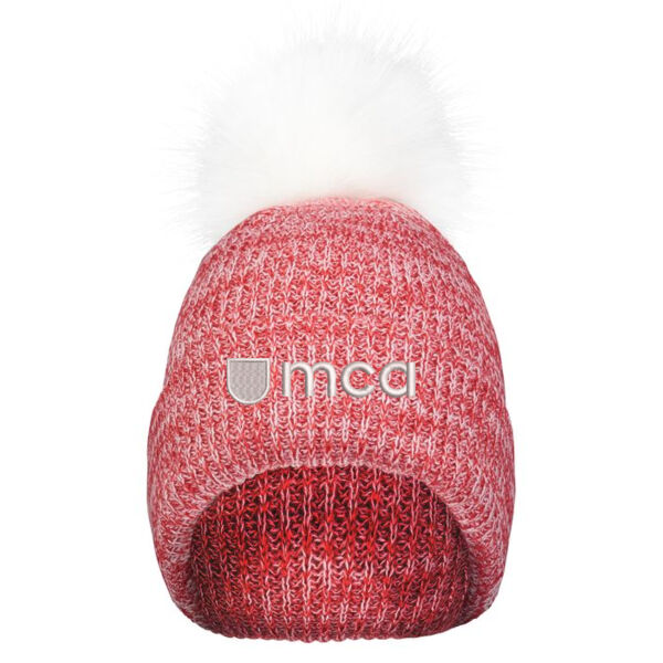 Pacific - Faux Fur Pom Beanie - Embroidered Logo Thumbnail