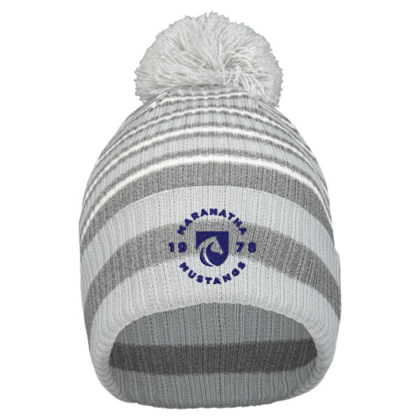 Holloway - 8 1/2" Spirit Pom Beanie - Embroidered Logo Thumbnail