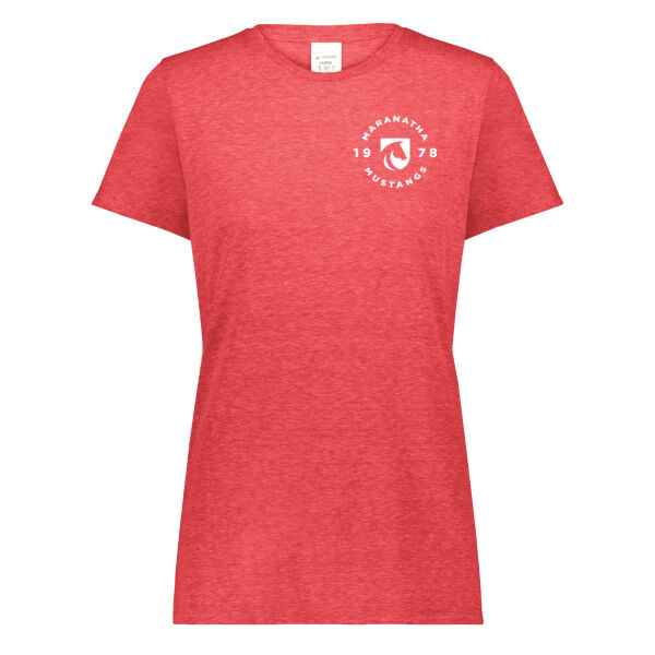 **CLOSEOUT ITEM** Ladies All-Day Core Basic Tri-Blend Tee - Printed Logo Thumbnail